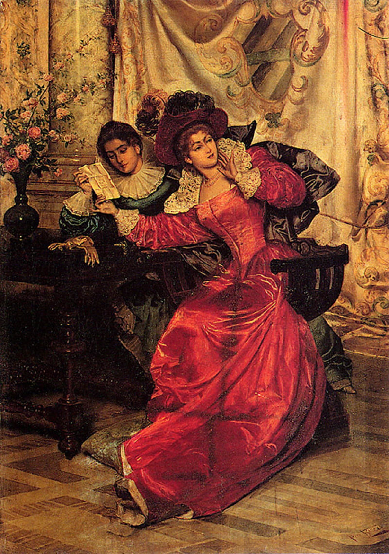Serendipitp No Frame Vintage Picture Print On Canvas Wall Art Poster The Love Letter By Pio Ricci Artwork Print Poster For Wall Decor 60X90cm