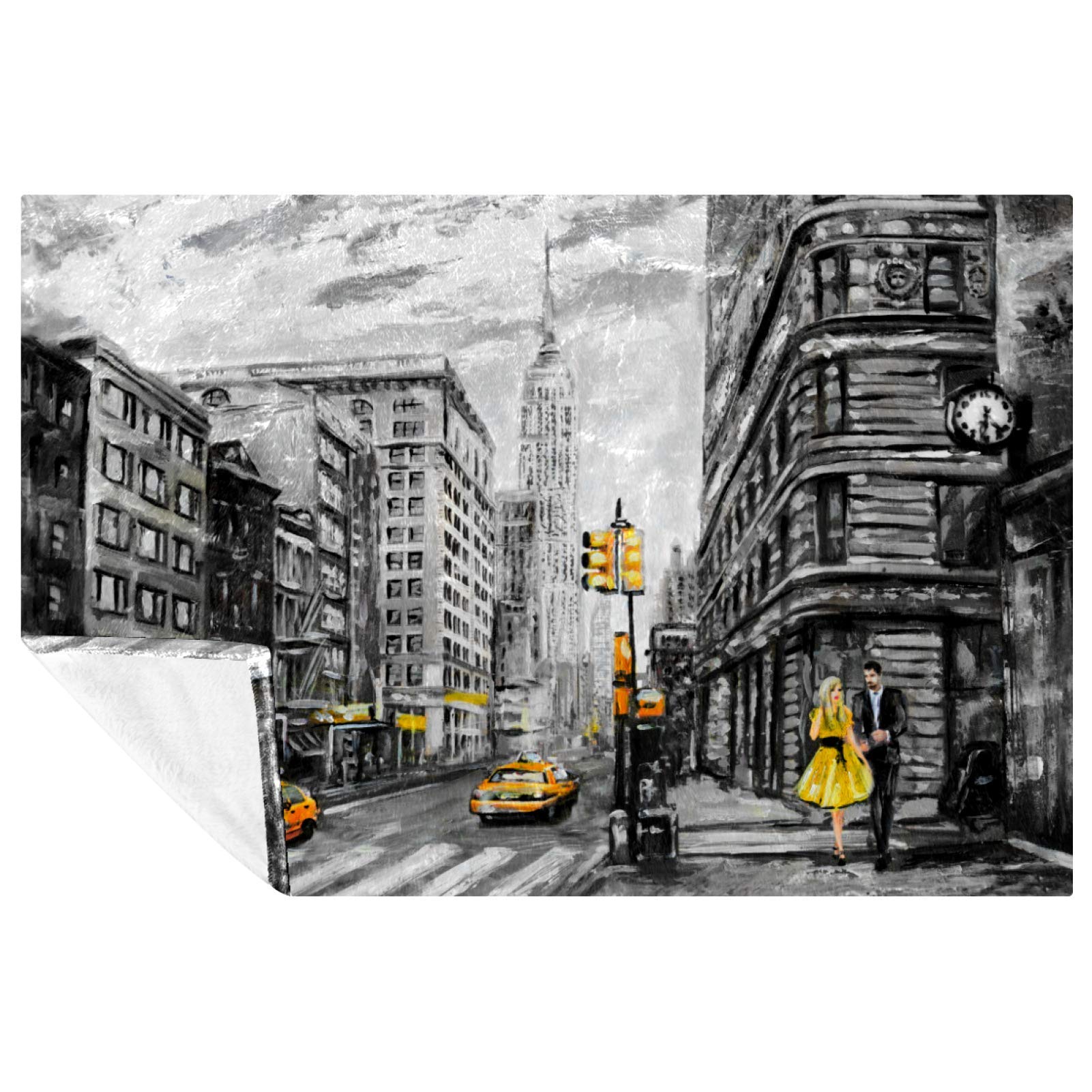 Couverture canapé et pique-nique imprimée New York nomade