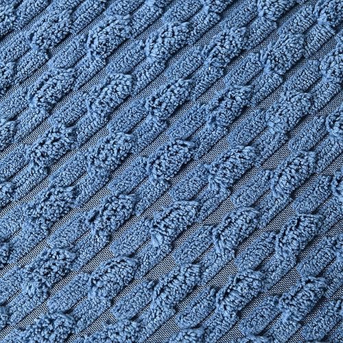 Miniatura 5 de Fancy Homi Paquete de 2 fundas de almohada decorativas grandes de color naranja de 24 x 24 pulgadas con pompones para sala de estar, sofá, cama,