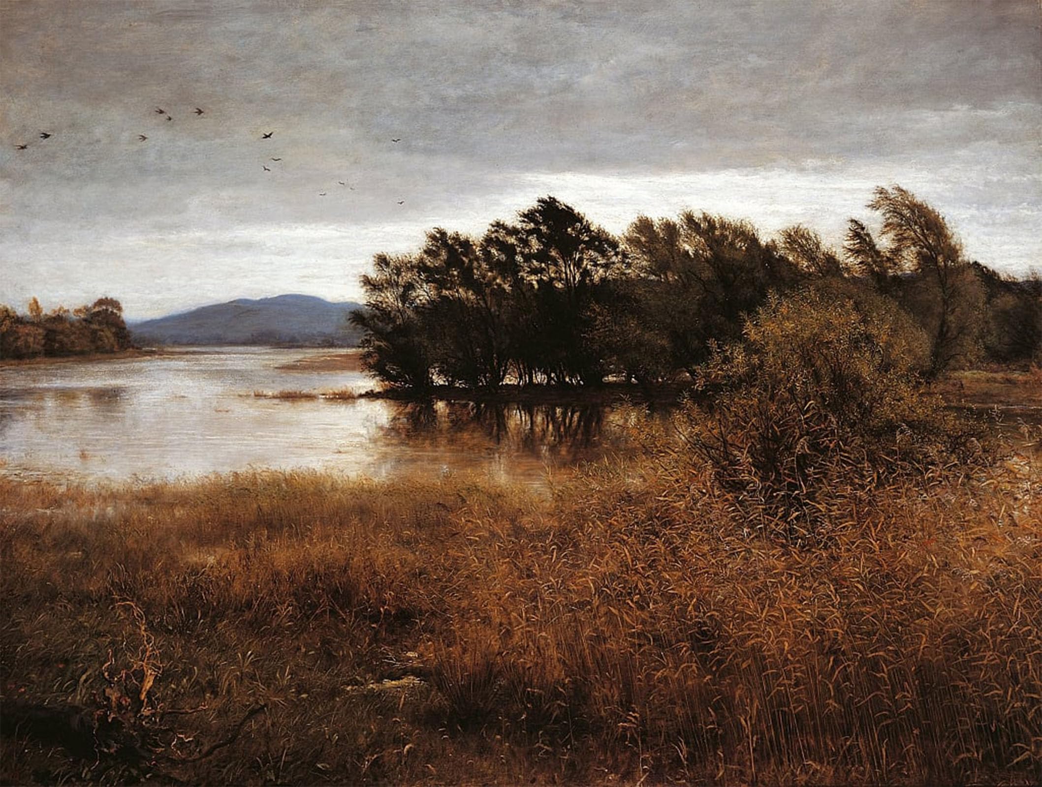 ARTXLXXBN Famous Painting Art Wall Decor Abstract Art Picture Chill October by John Everett Millais Animal Pictures for Home Decor 60x90cm
