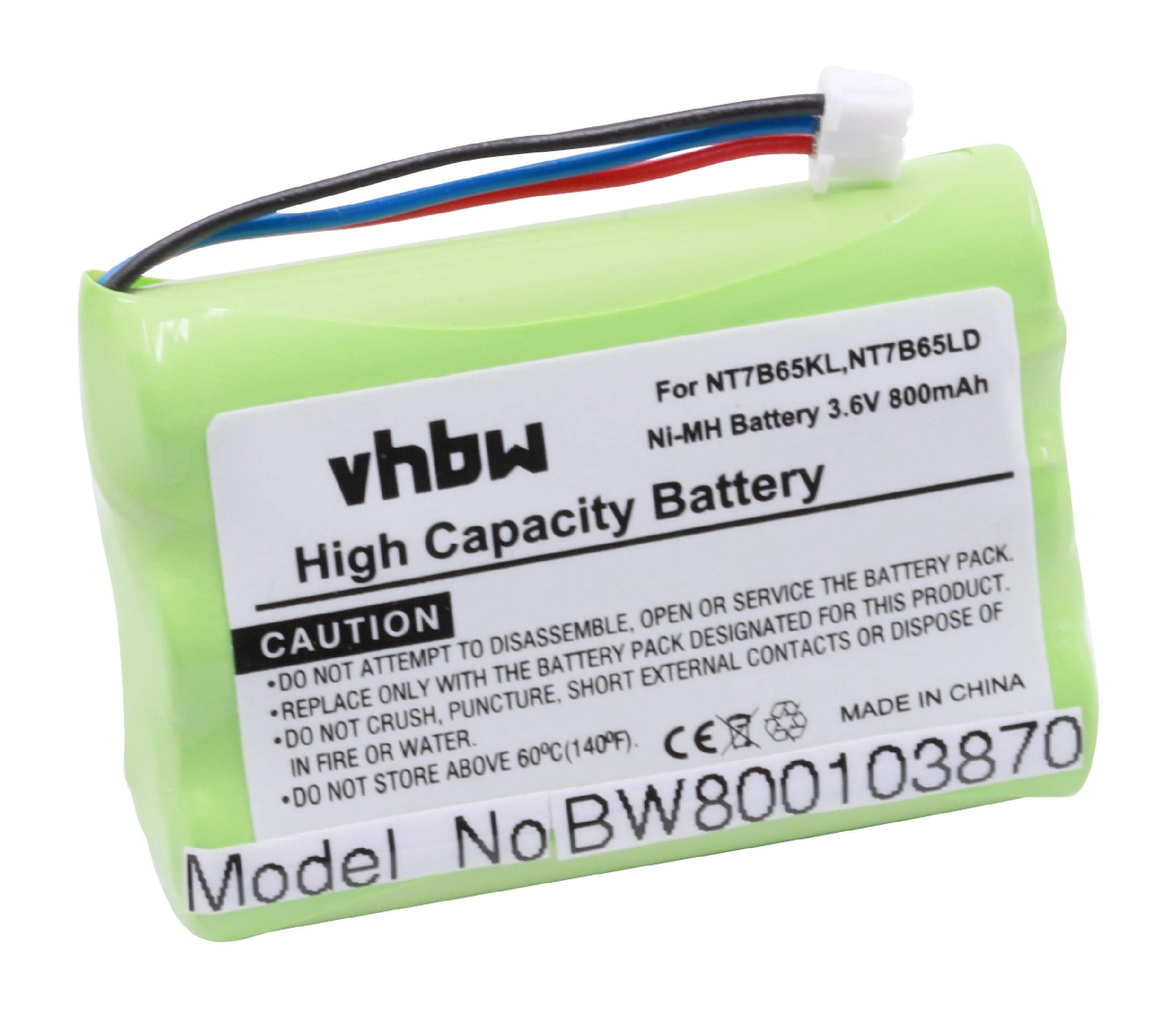 vhbw NI-MH akumulator 800 mAh (3,6 V) do bezprzewodowej sieci stacjonarnej Telefon Avaya 20DT, WT9620 jak CPH-464Q3S, NT7B65KL, NT7B65LD.