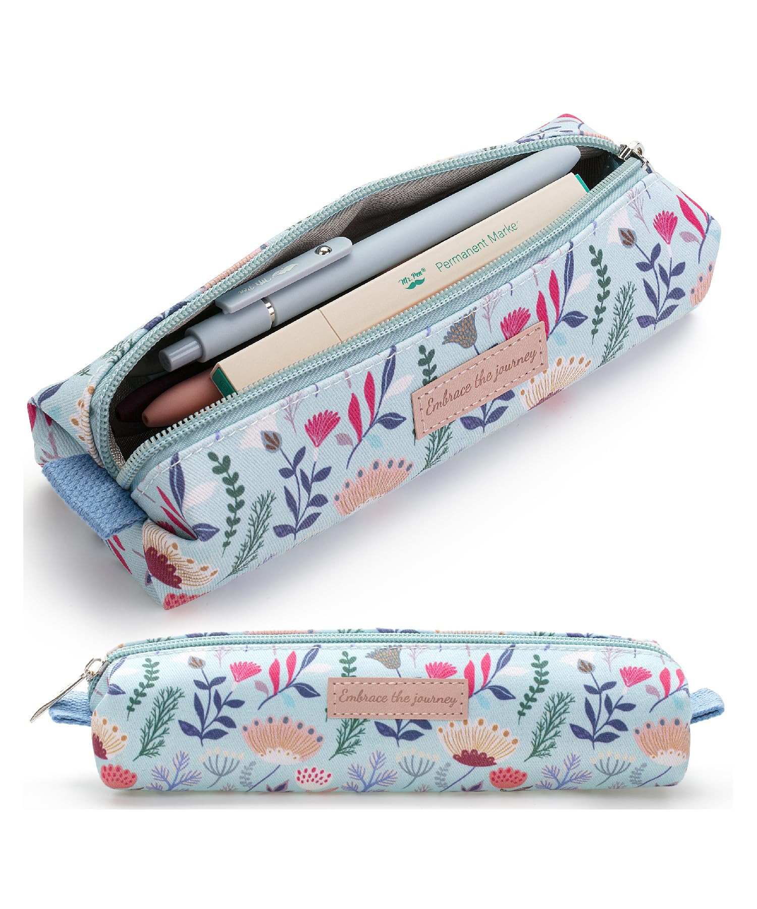 Mr. Pen- Cute Pencil Case Pouch, Summer Design, Multipurpose Canvas Bible Pencil Pouch