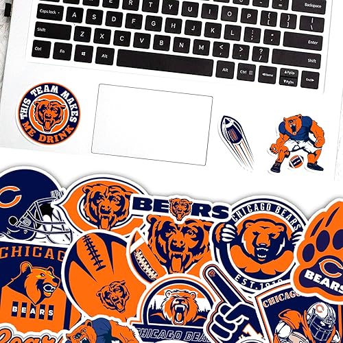 Miniatura 4 de 28 calcomanías de fútbol americano para botella de agua, laptop, bicicleta, computadora, motocicleta, estuche de viaje, calcomanías decorativas para
