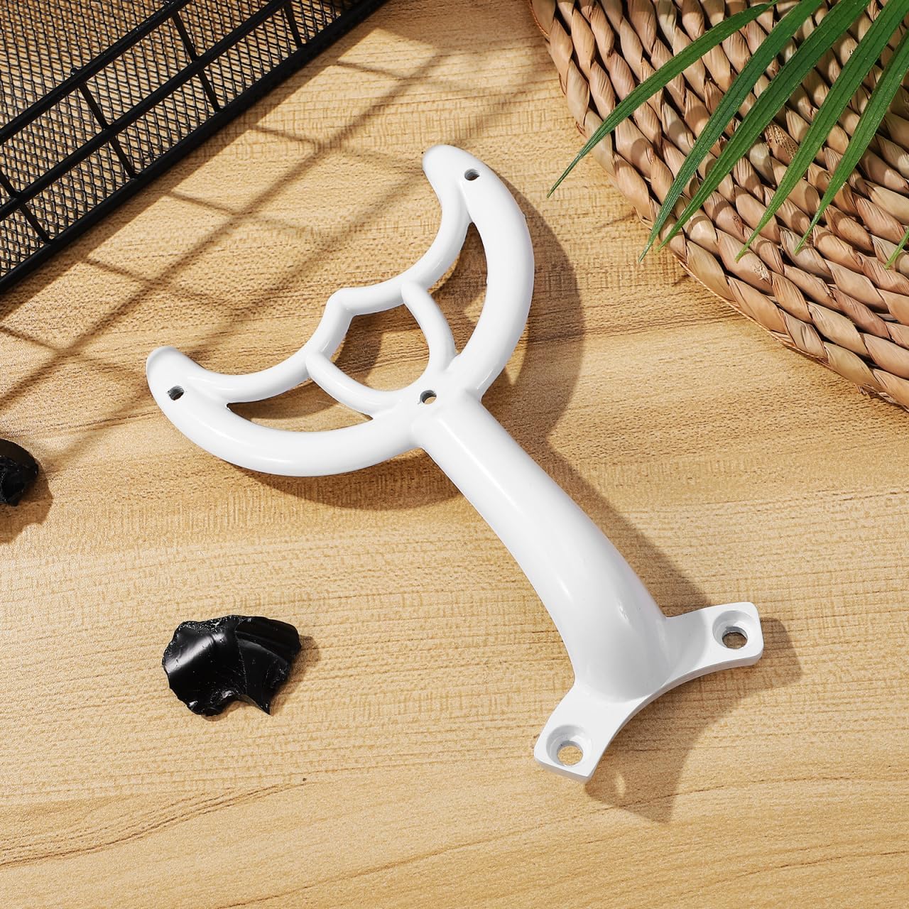 Gadpiparty Ceiling Fan Blades Arm, White Replacement Ceiling Fan Blades Arms bracket for Replacing the Worn Fan Blades to Keep the Balance of the Ceiling Fan