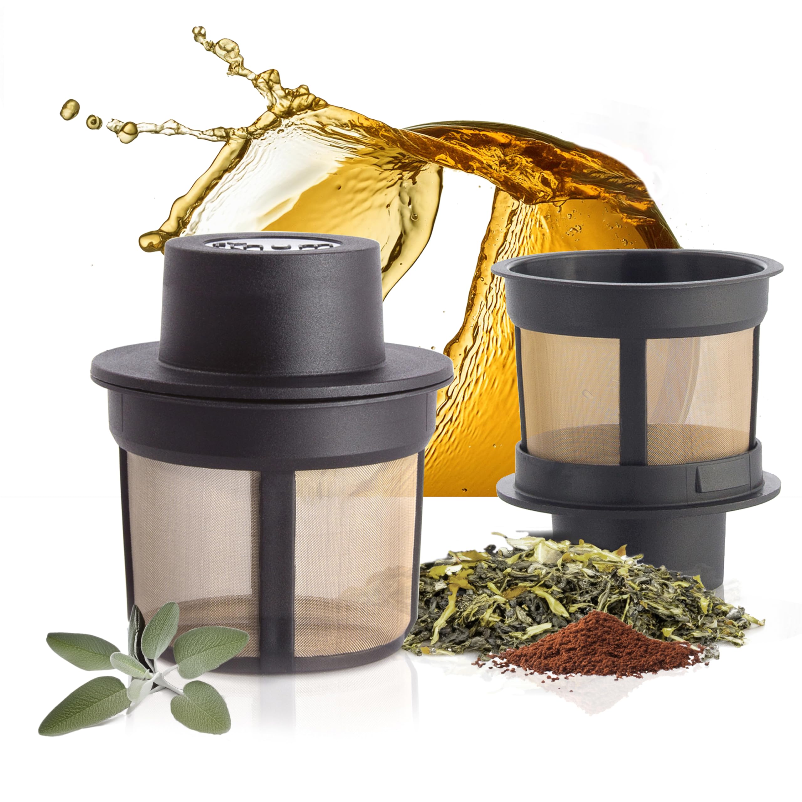 Finum 63/421.40.00 Floating Brewing Basket, Medium, Black