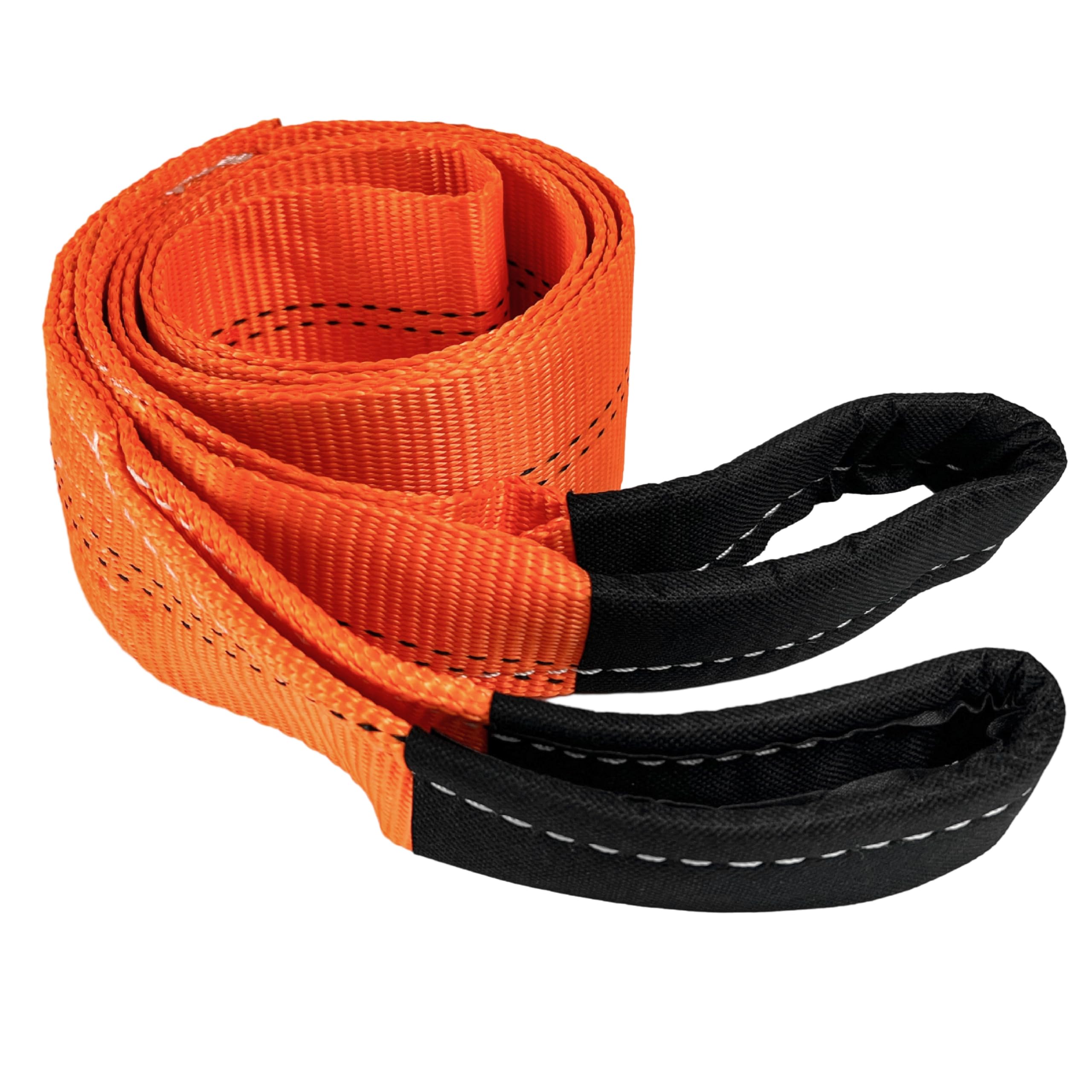 HFS(R) Tree Saver, Winch Strap, Tow Strap 30,000 Pound Capacity (3X8FT, Orange)