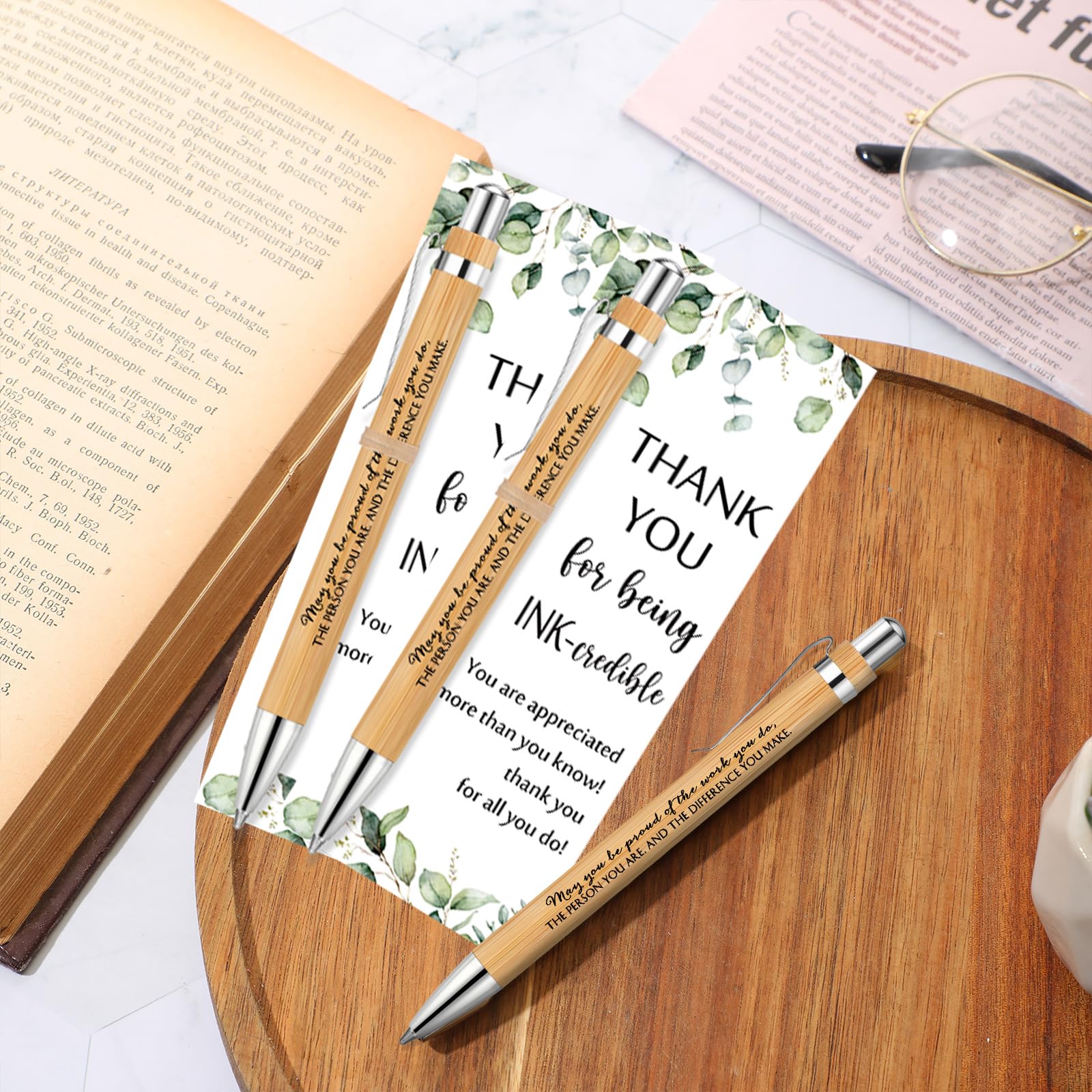 Lot De 30 Cartes De Remerciement Pour Employé - Sac En