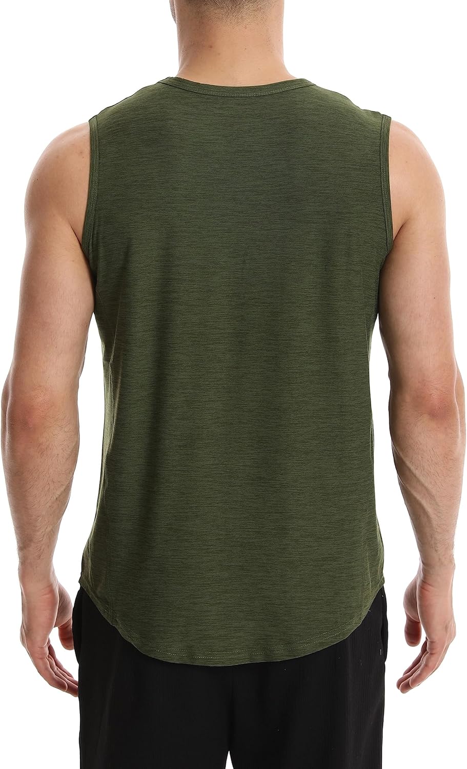 Different Touch Men’s Active Gym Workout Sleeveless Shirt Quick Dry Crew Neck Muscle Tank Top - Image 4