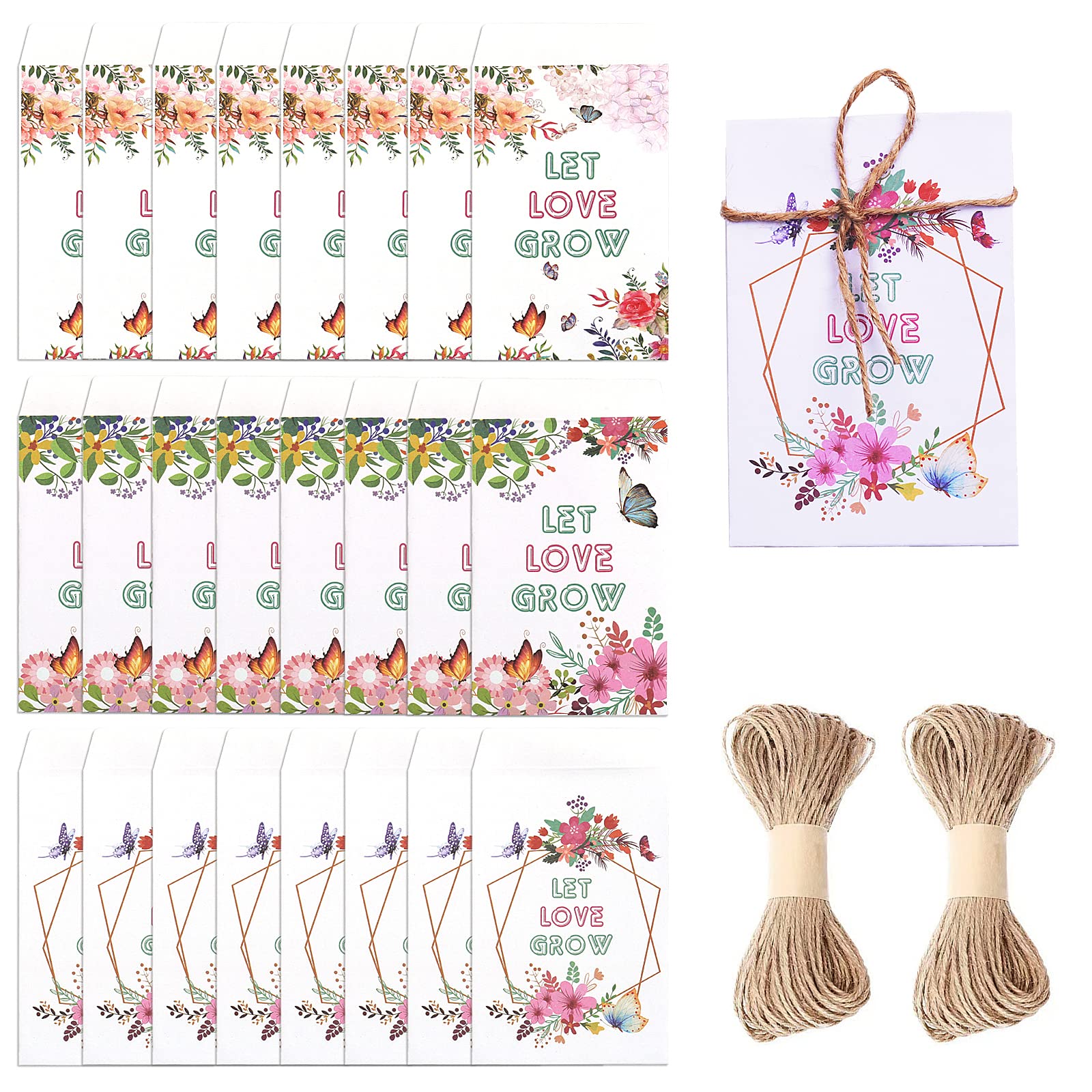 150 Wedding Favors For Guests Let Love Grow Seed Packets