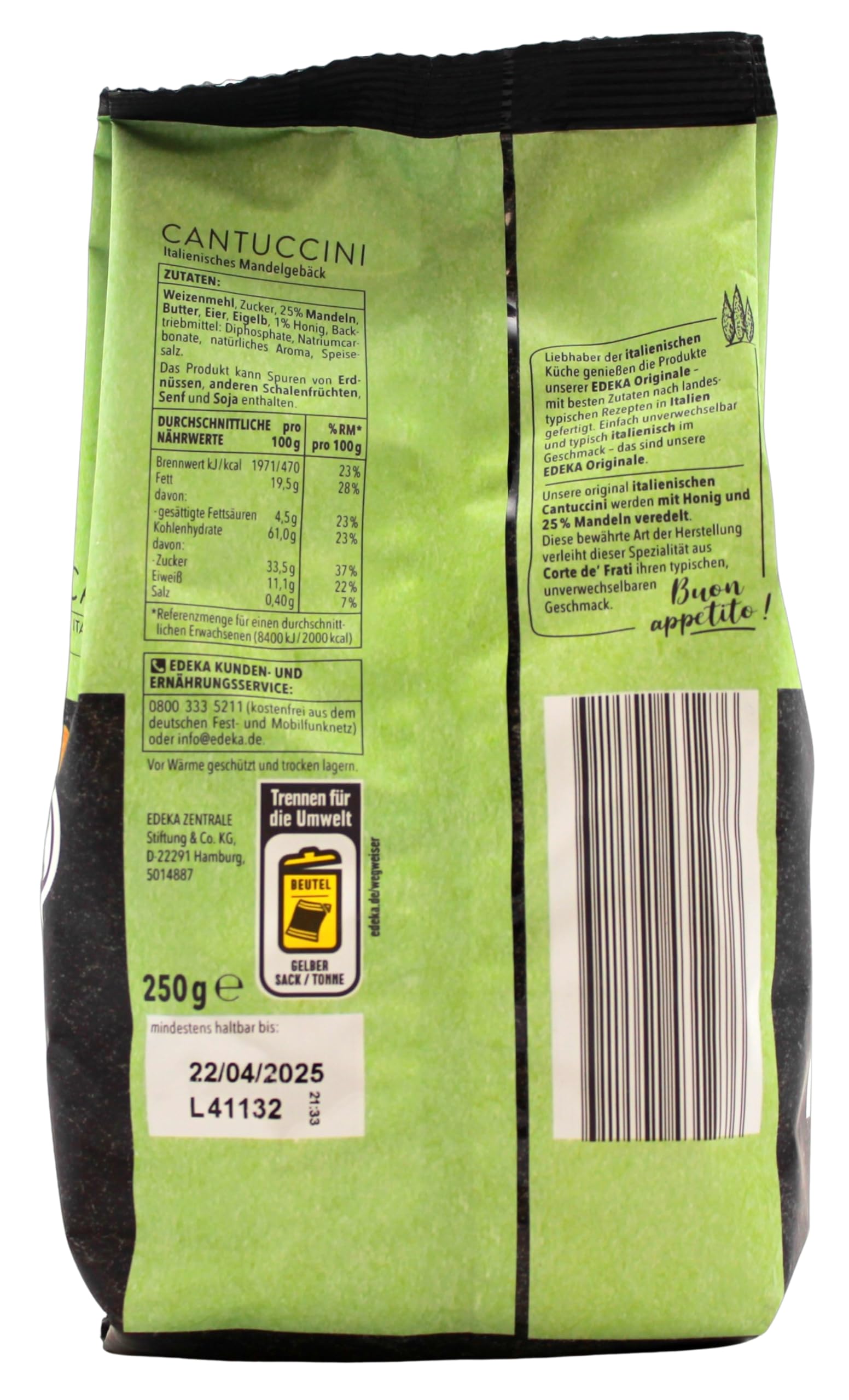 Edeka Originale Cantuccini, 12er Pack (12 x 250g)