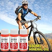 Vista 3 de Kit de purga de frenos para Shimano, TEKTRO, TRP Frenos de disco hidráulicos, kit de purga de líquido de frenos con aceite mineral de 6.1 fl oz