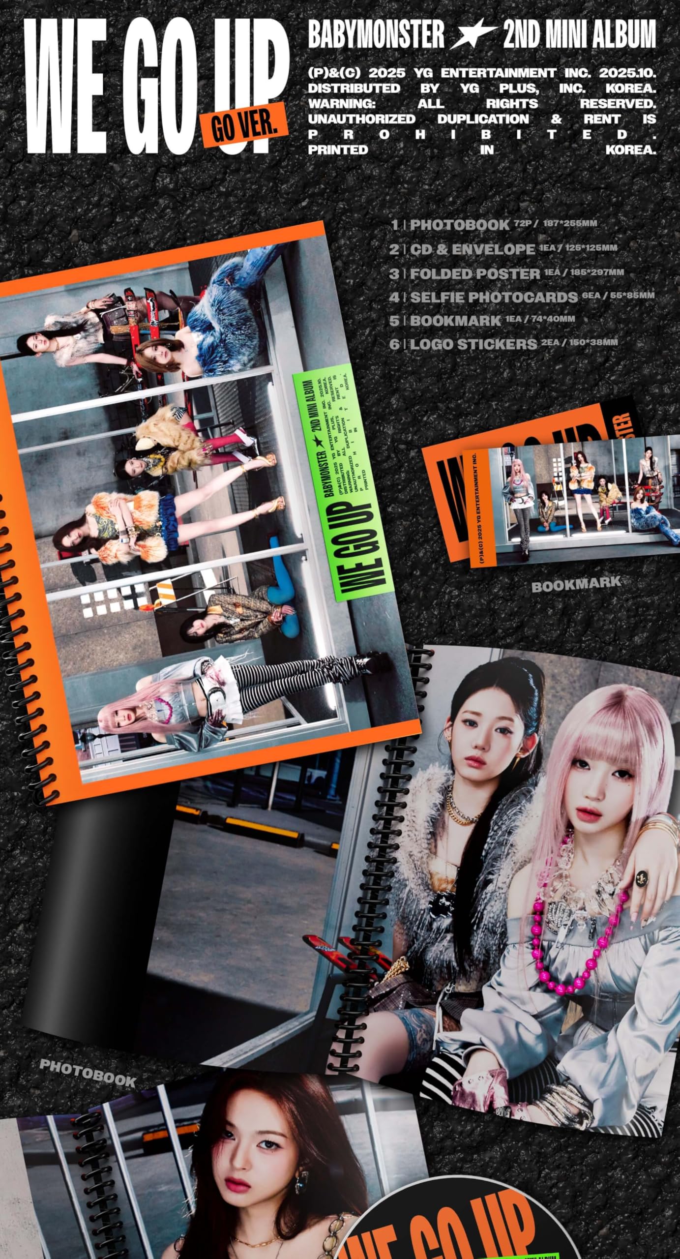 BABYMONSTER WE GO UP Album [WE + GO + UP Full Album Set ver