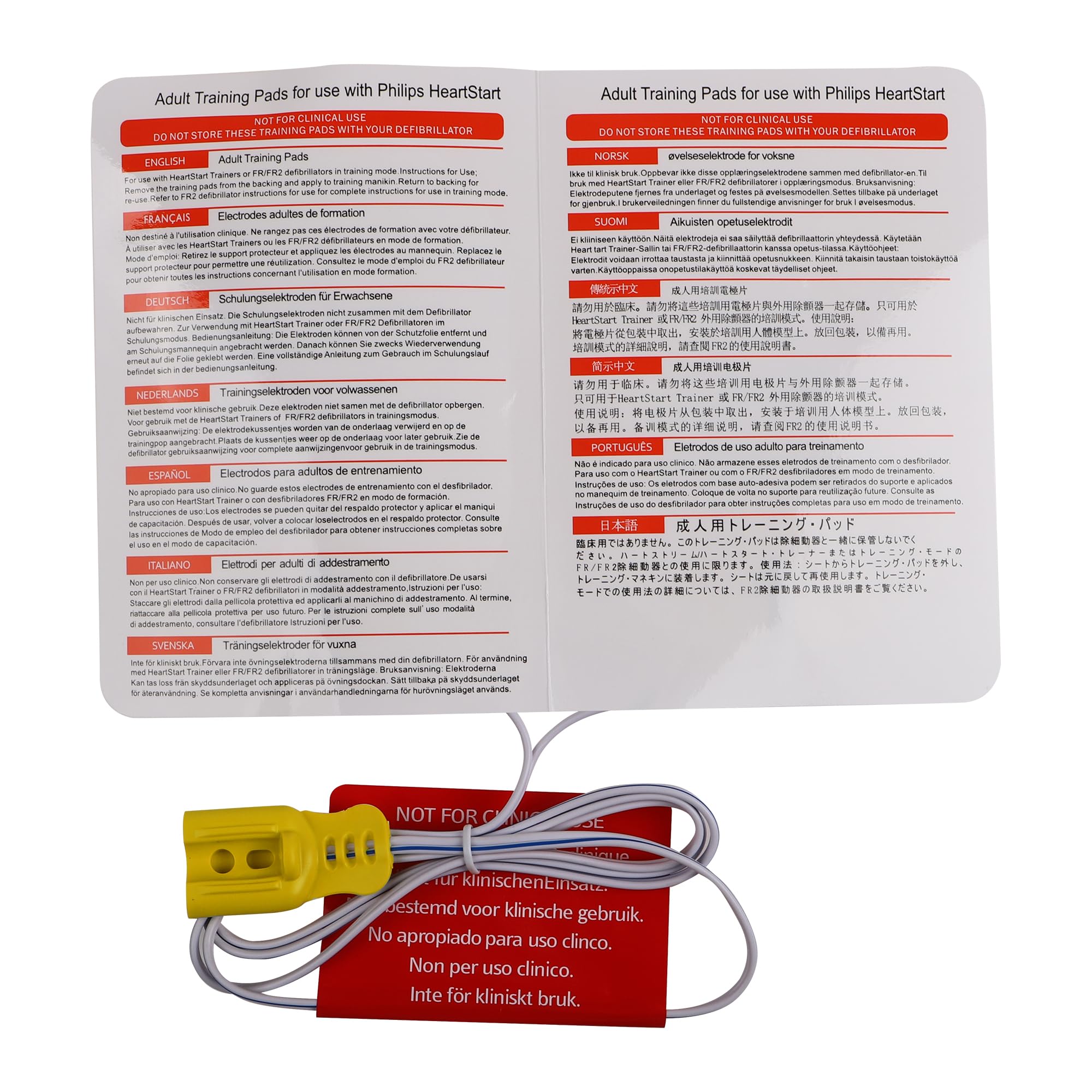 Parches de entrenamiento para DEA, compatibles con el DEA Philips HeartStart XFT-P150