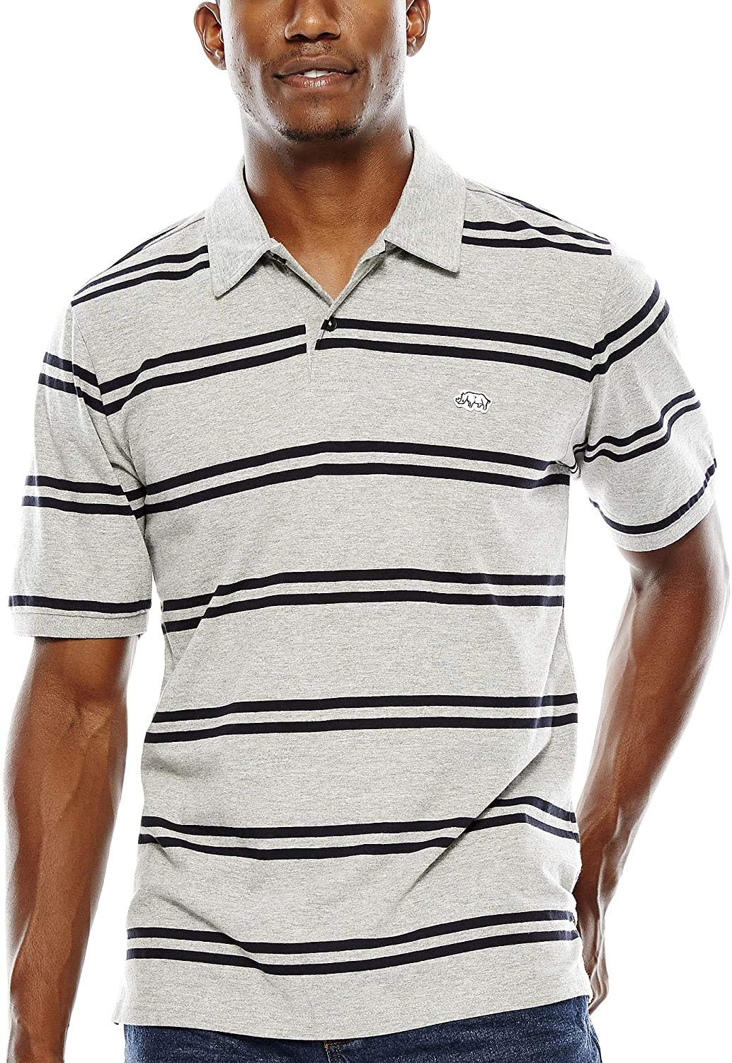 Ecko Unltd.Men's Turncoat Sleeve Striped Polo Short