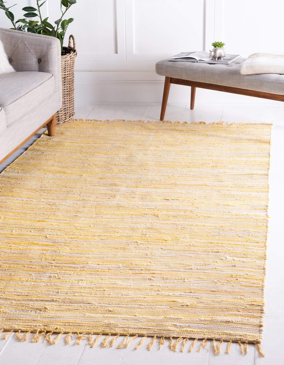 Unique Loom Chindi Cotton Collection Area Rug