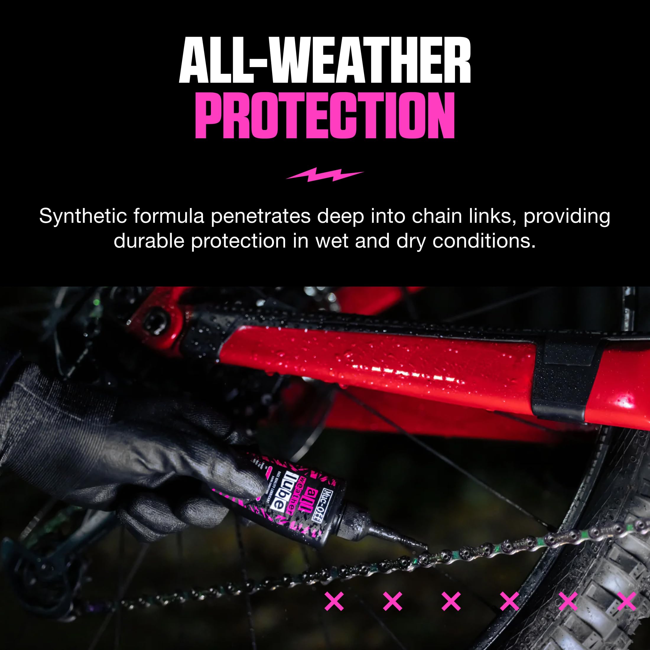 Muc-Off All-Weather Chain Lube 120 ml - Lubrificante Catena Bici Biodegradabile
