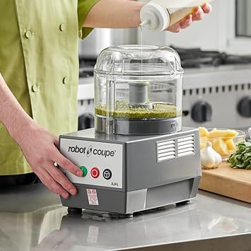 Robot Coupe R101B CLR Food Processor, 2.5 Qt Polycarbonate Clear Bowl, 120V