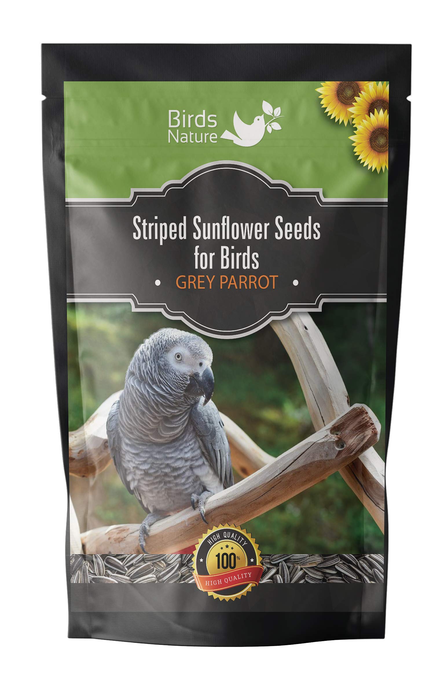 BirdsNature Imported Large Size Sunflower Seeds for African Gray Parrot and Exotic Birds (2500g) (B07VHC7BQR) Amazon Price History, Amazon Price Tracker