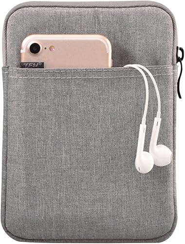 Miniatura 3 de TFY E-Reader - Bolsa protectora con cierre de cremallera, además de soporte para correa de mano para lectores electrónicos de 6 pulgadas, Kindle de