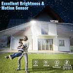 110V Motion Sensor Outdoor Flood Light |2500LM High Brightness |with Remote Control |8M Sensing Distance |with Always ON Mode |Dusk to Dawn (Hardwired Needed,Not Solar)