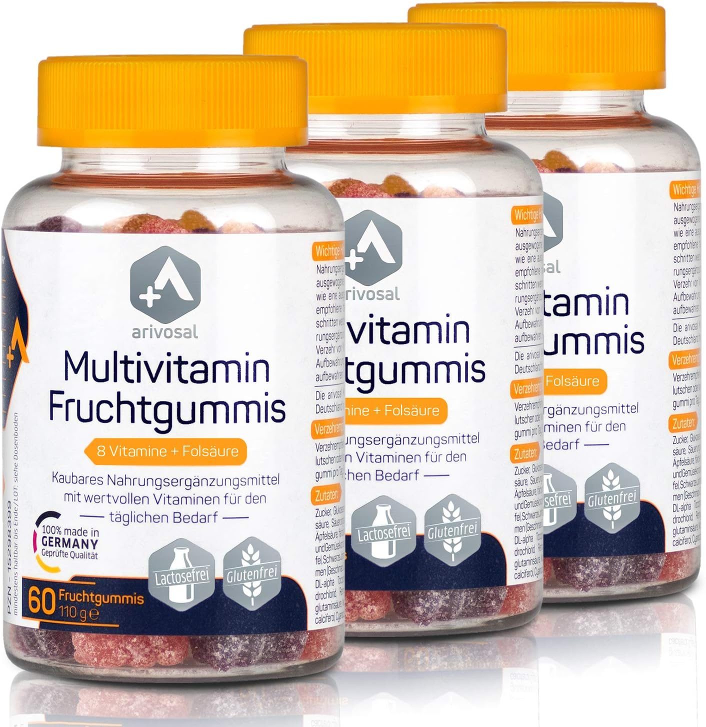 Multivitamin Kapseln zum Kauen 3x 60 kaubare Vitamin Tabletten für