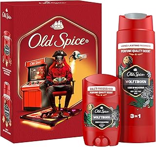 Old Spice Gamer Geschenkset für Männer mit Wolfthorn Deostick und Duschgel, 24/7 Frischhh bei täglicher Anwendung, langanhaltender Duft in Parfumqualität