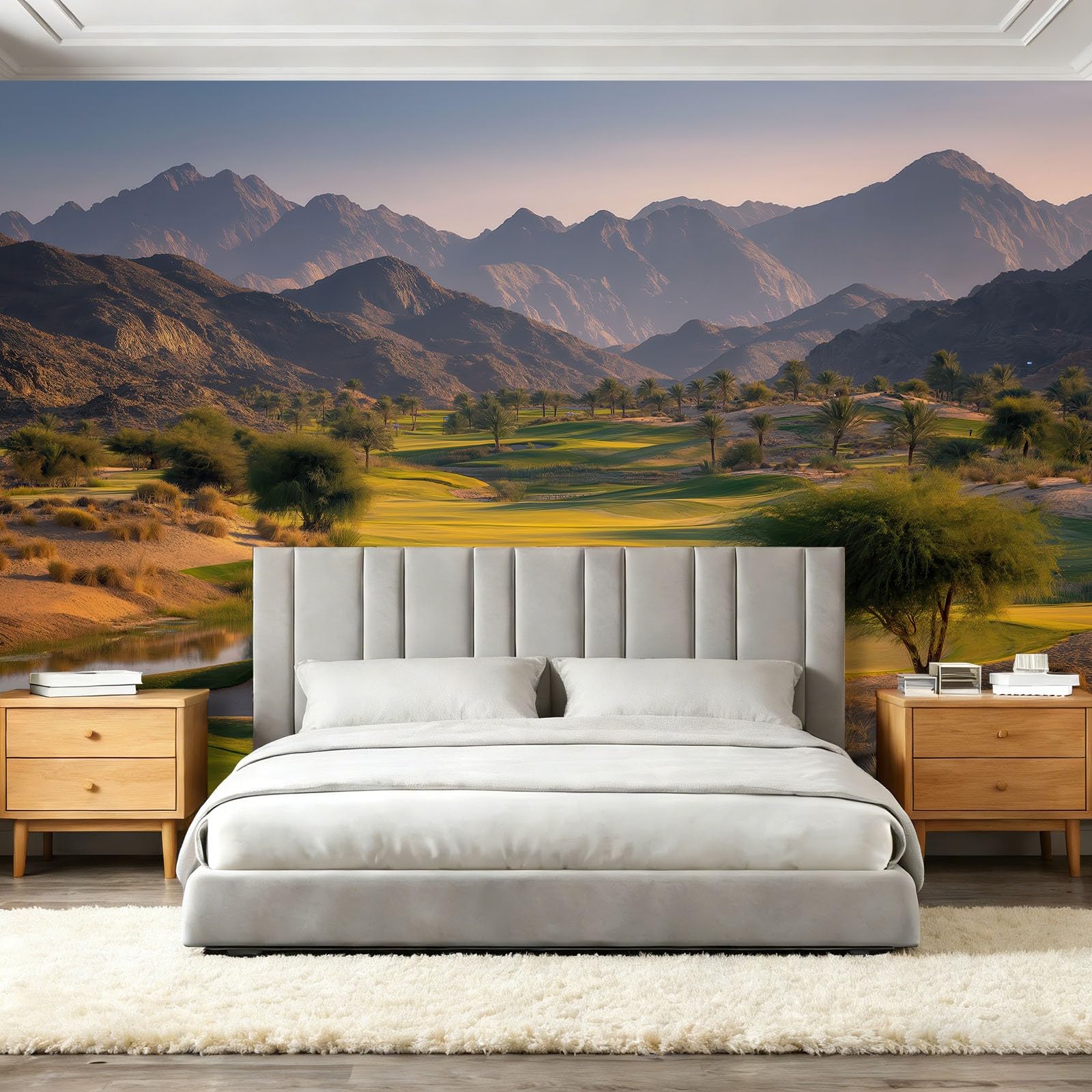 Fototapeta Natura Góry łąki Drzewo Tapeta Fototapety Zielony Plakat Fotograficzny Do Sypialni Salon Tv Ściana 400 x 280 cm