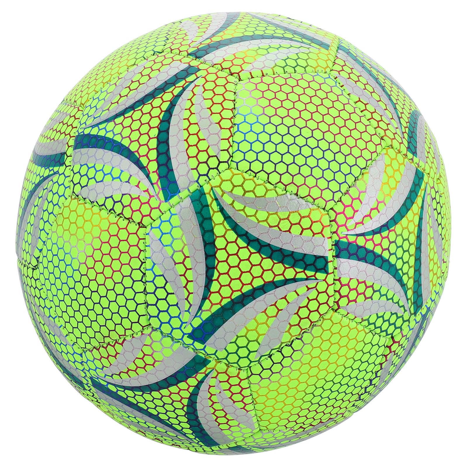 Pallone da Calcio Luminoso Glow in The Dark Misura per Teenager Resistente e Adatto Allenamento e Partite Notturne