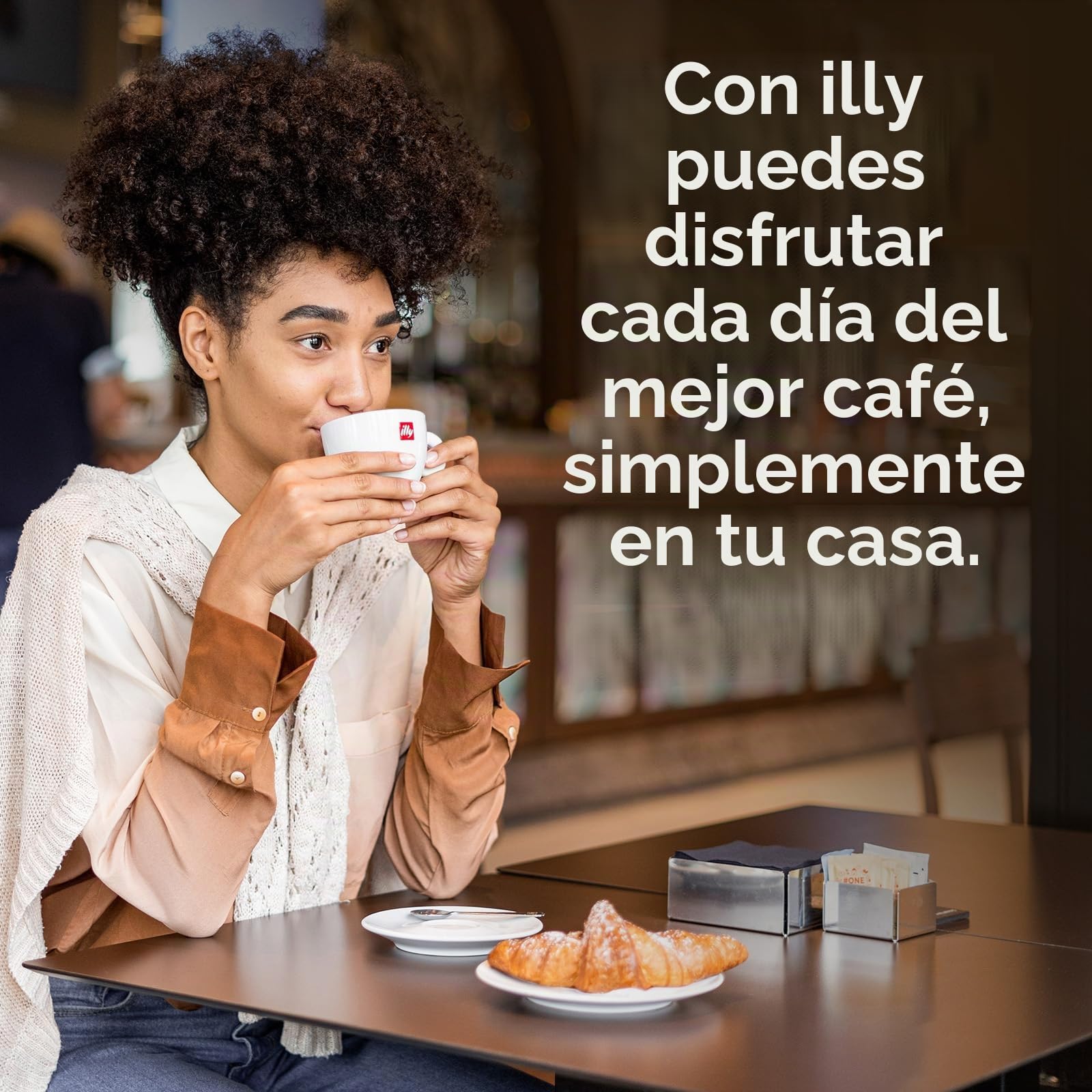 illy Coffee, Classico - Cápsulas de café expreso, tostado medio, 100% café arábica, paquete de 6 x 18 cápsulas