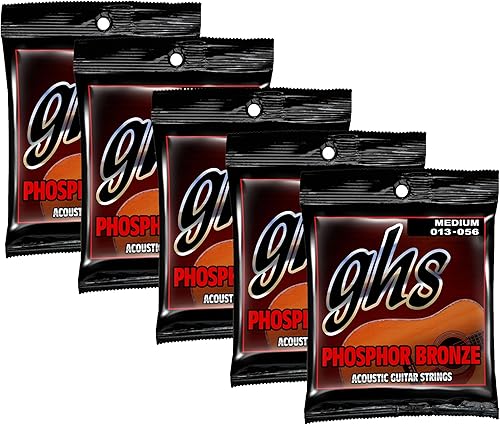 Miniatura 14 de GHS Strings – Cuerdas para guitarra acústica de bronce fosforado – Tono cálido y rico, equilibrado y duradero - Para acústica, dedos, punteo