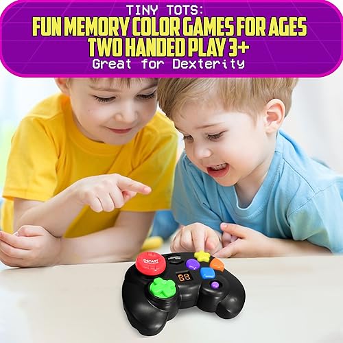 Miniatura 2 de Skywin Controlador de juego de memoria de mano iluminado: juego electrónico atractivo para niños de 4 a 8 años, juguete perfecto para mejorar las