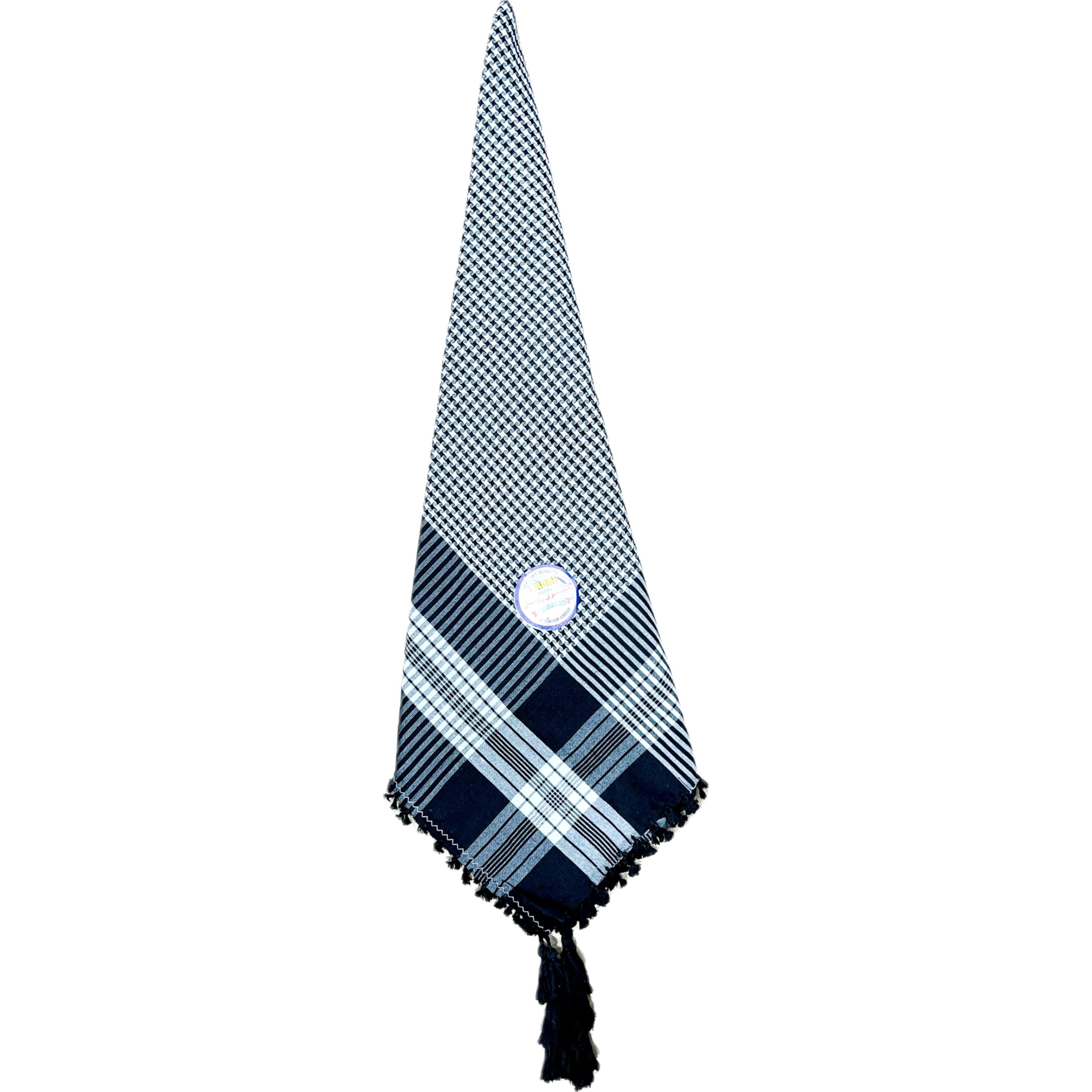 Tiger White N Black Check Rumal, Arabian Scarf-picture-10