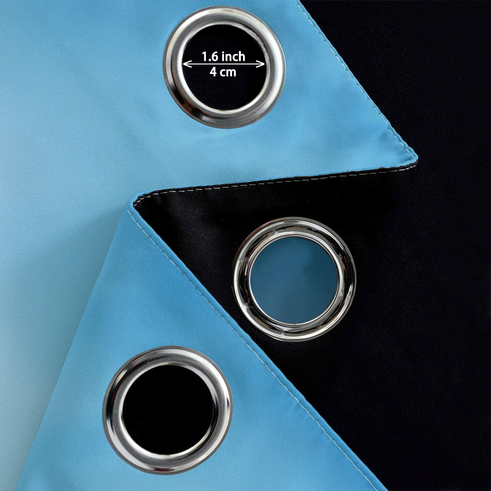 Rideaux Occultants Bleu Lot de 2 117L x 229H cm Rideaux Occultants Ciel Bleu Nuages Blancs Mer Vagues avec Isolation Thermique, Rideau en Polyester Insonorisant pour Décoration Salon Chambre