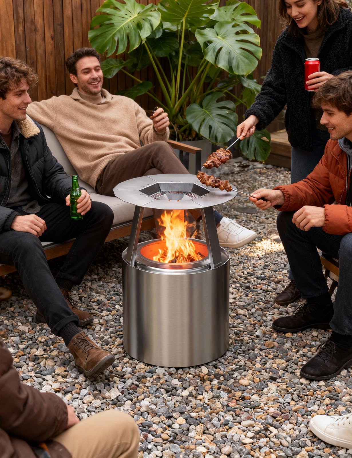 Wärmeabweiser für Solo Stove Ranger, 38,1 cm, 304 Edelstahl, Wärmeverteiler mit abnehmbaren Beinen, erfasst und leitet Wärme um, Camping-Zubehör