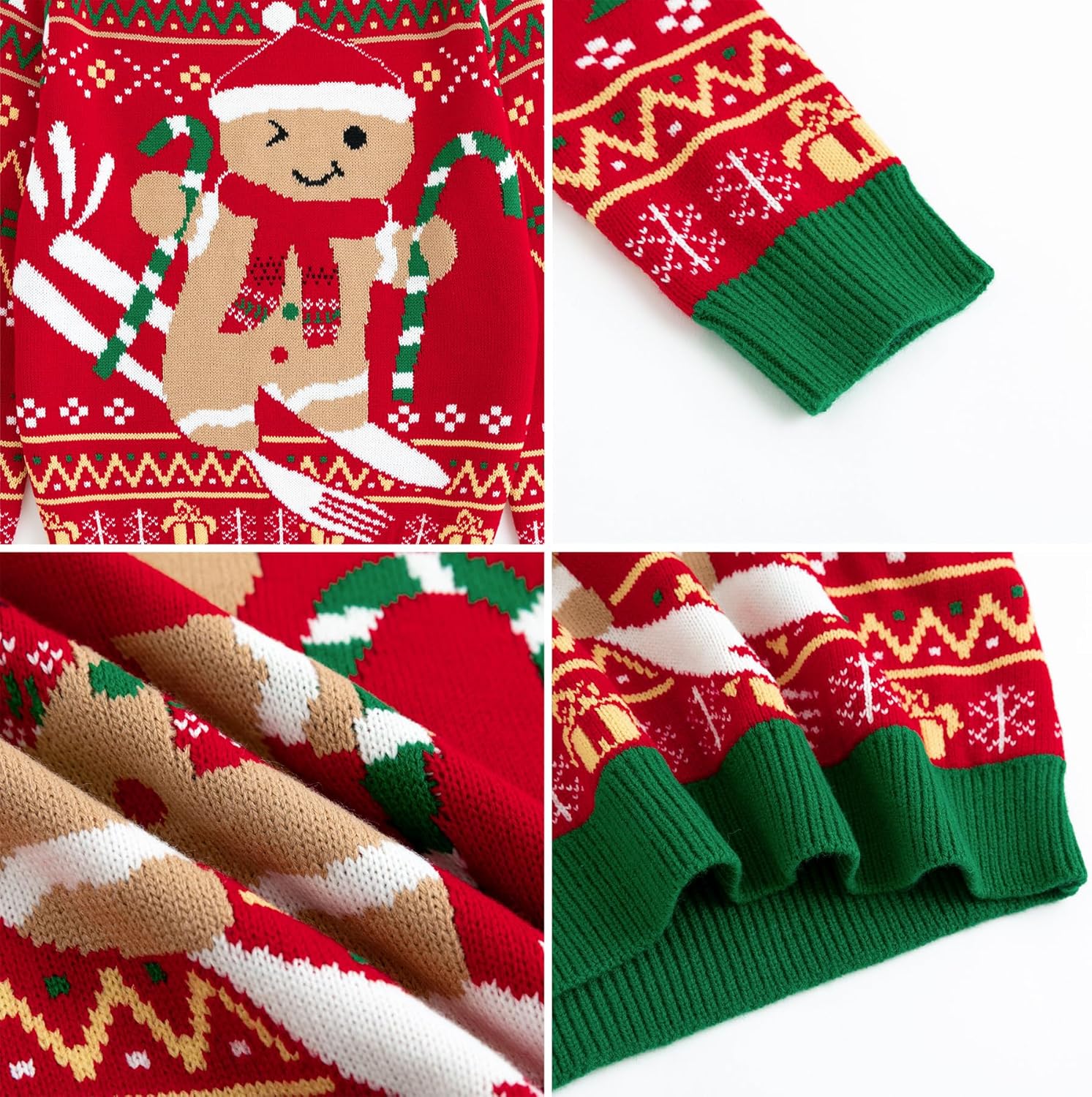 Curipeer Ugly Family Matching Christmas Sweaters Men Women Kids Knitted Pullover Outfits Party Holiday