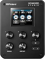 Roland GO:MIXER STUDIO Portable Audio Interface Mixer for Content Creators Musicians - Studio-Quality Sound Onboard FX iPhone iPad Compatible
