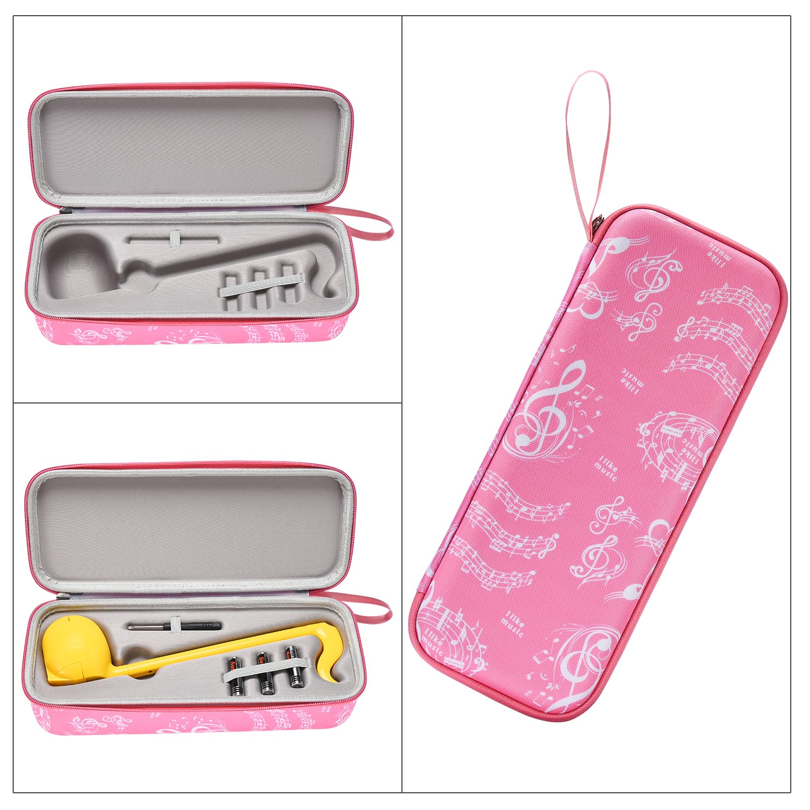 Janjunsi Funda de Almacenamiento Compatible con Otamatone Japonés Electrónico Musical Instrumento Portátil Sintetizador (Regular Size), Funda Dura de Protección EVA Bolsas de Almacenamiento