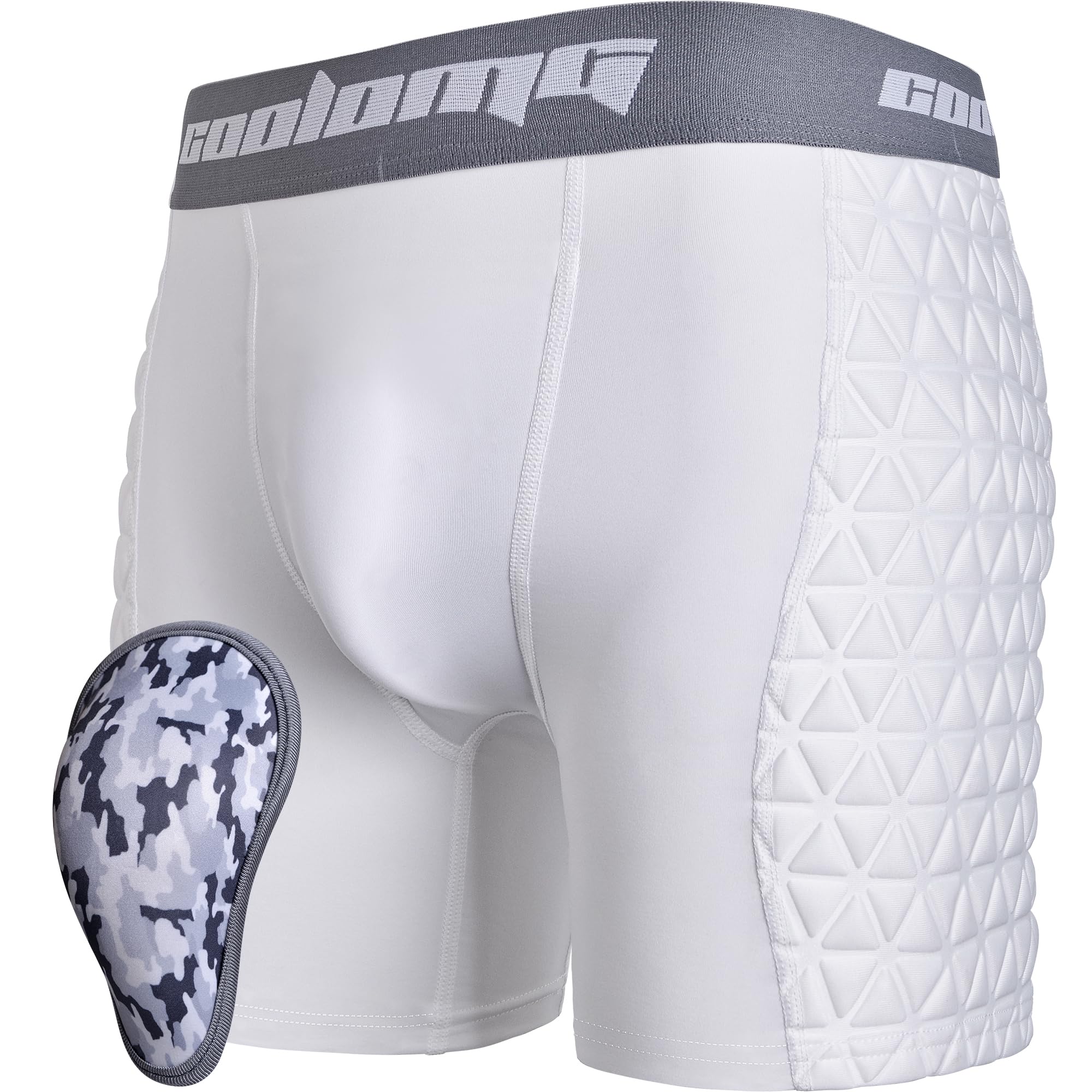 COOLOMG Youth Boys Baseball Sliding Shorts with Soft Foam Cup Padded Sliders Underwear for Football Lacrosse Hockey