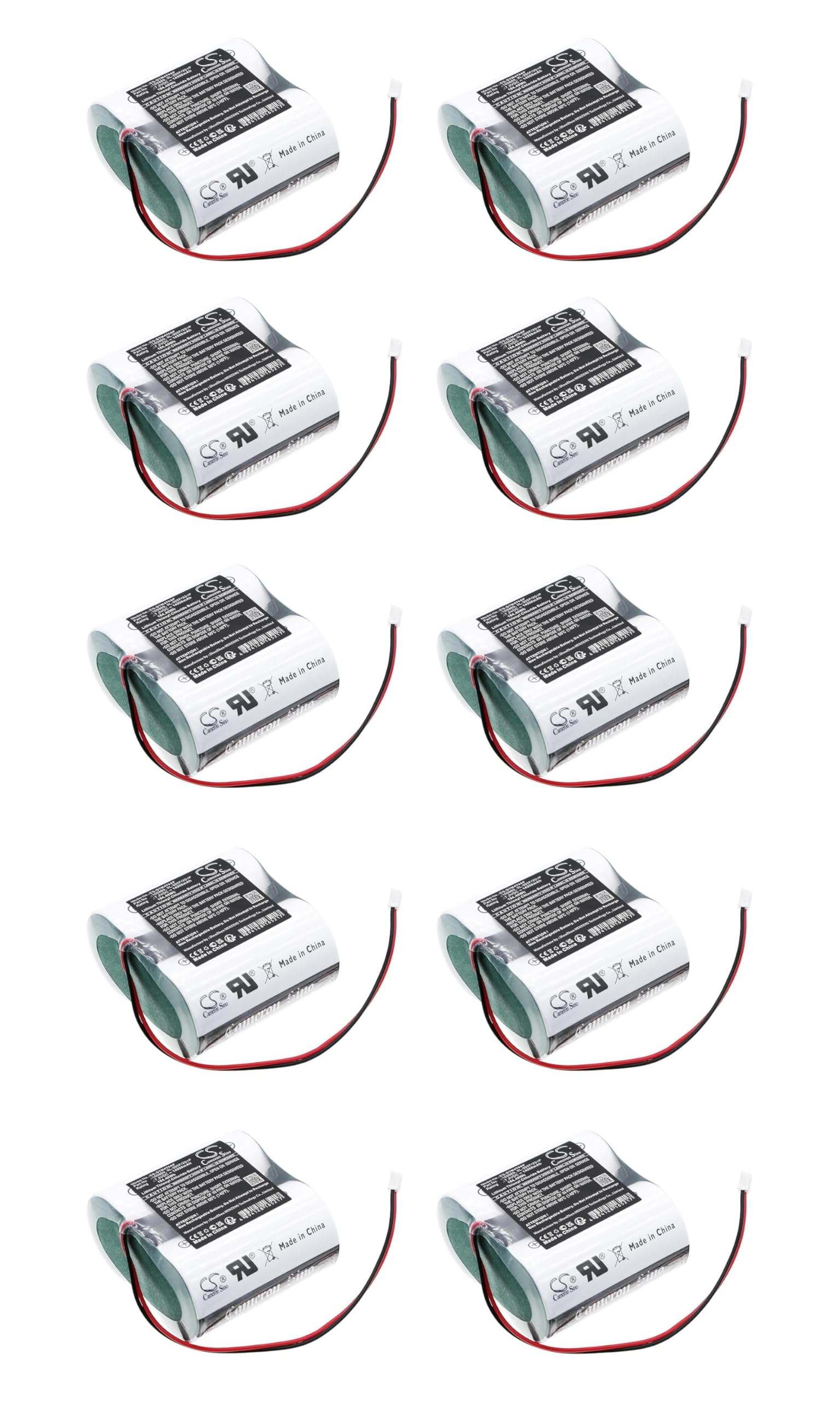 Enyuly (10-Packs) 7.2V 100889 XL-205F/2S1P Battery Replacement for Seametrics AG2000 Flowmeter iMag4700 Flowmeter 14500mAh