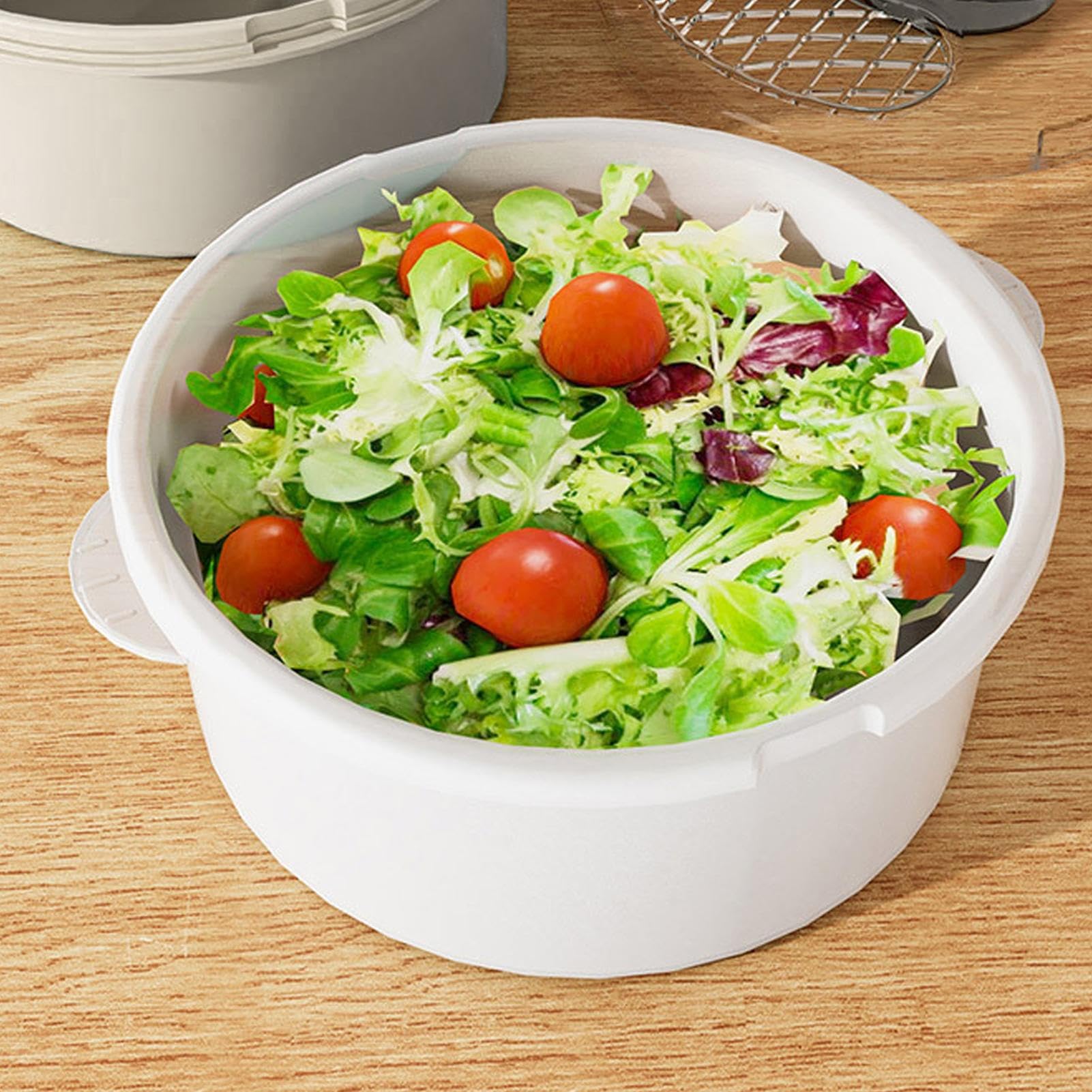 Centrifugadora para ensaladas - Secador de cocina giratorio, para verduras | Para la preparación de comidas Bayas Productos frutas y hortalizas Alimentos de cocina Lechuga Ensalada Fresa