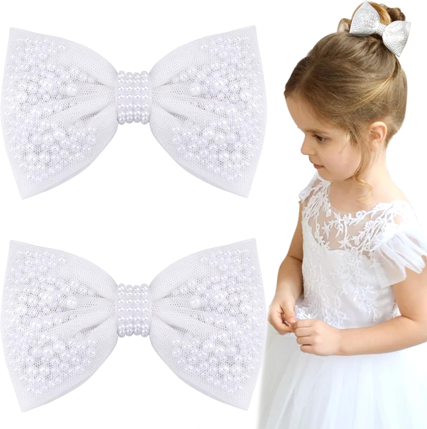 ⓝⓔⓦ【ギンガムチェリーリボン】ベビーヘアクリップ キッズヘア