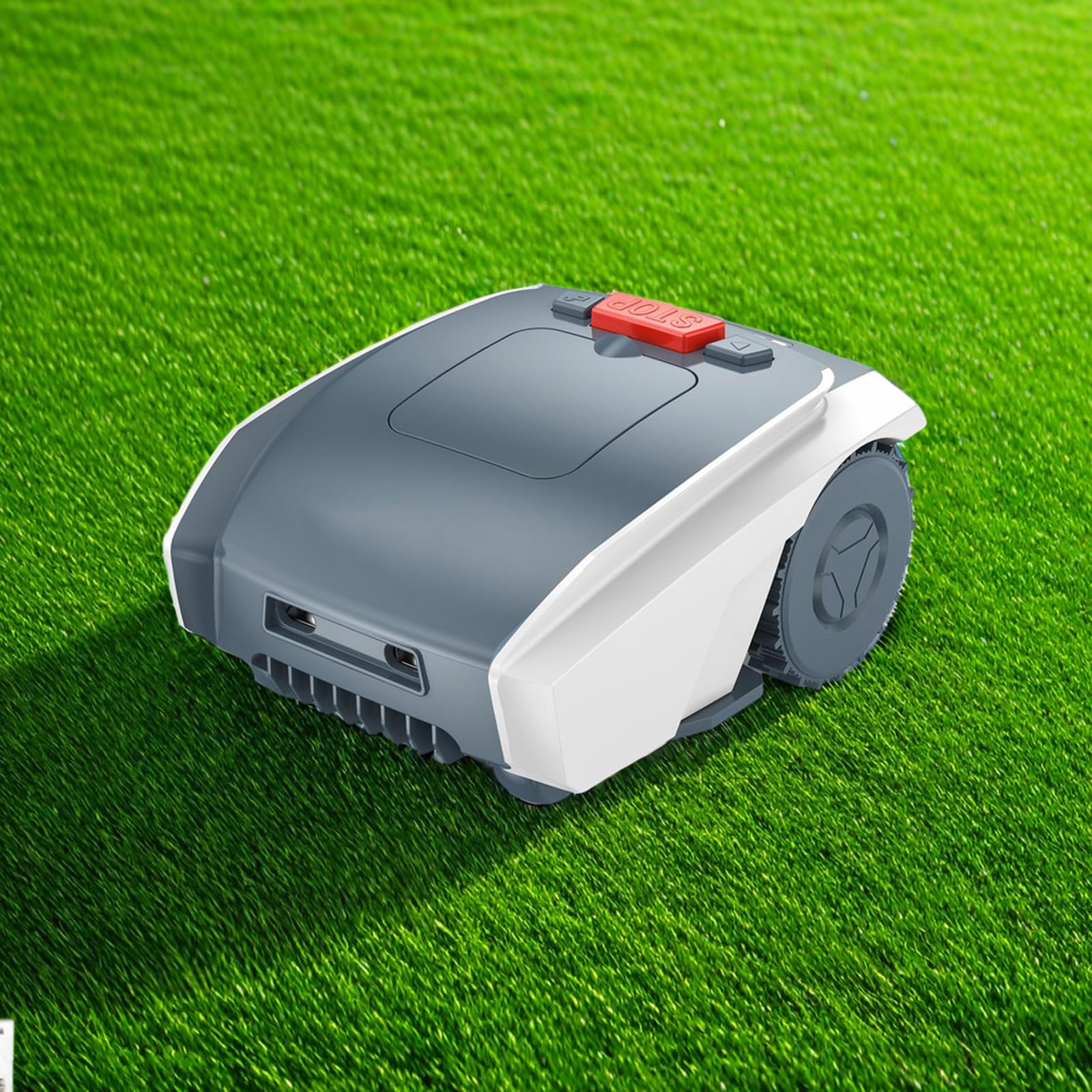 Cortadora de césped robótica automática con control por aplicación Bluetooth y planificación de rutas por GPS, corta hasta 1/3 de acre/10760 pies cuadrados, tracción en las cuatro ruedas, gestión mu