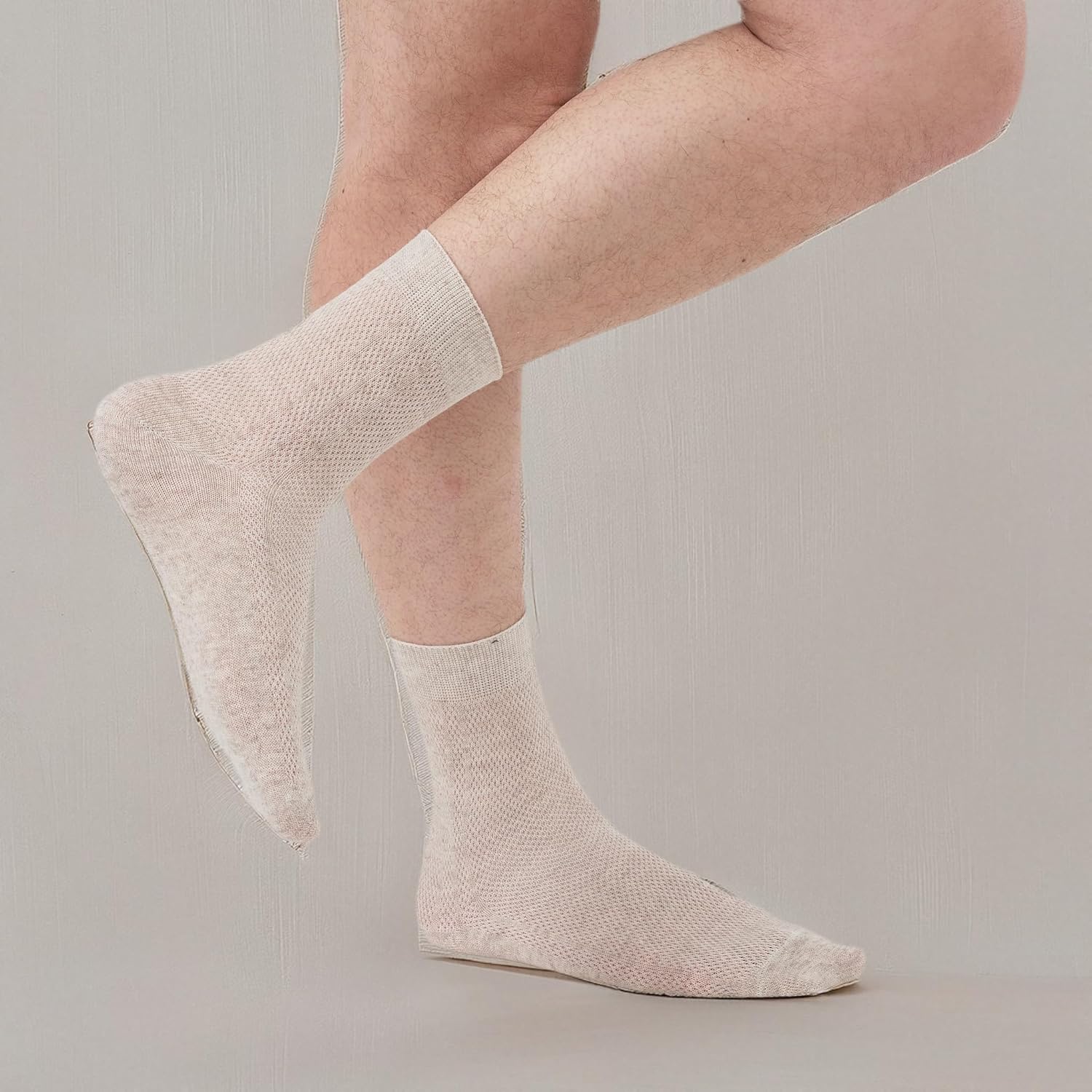 Special Thin Breathable Organic Linen Socks for Men – Pack of 5, Lightweight, Eco-Friendly, and Moisture-Wicking - Image 10