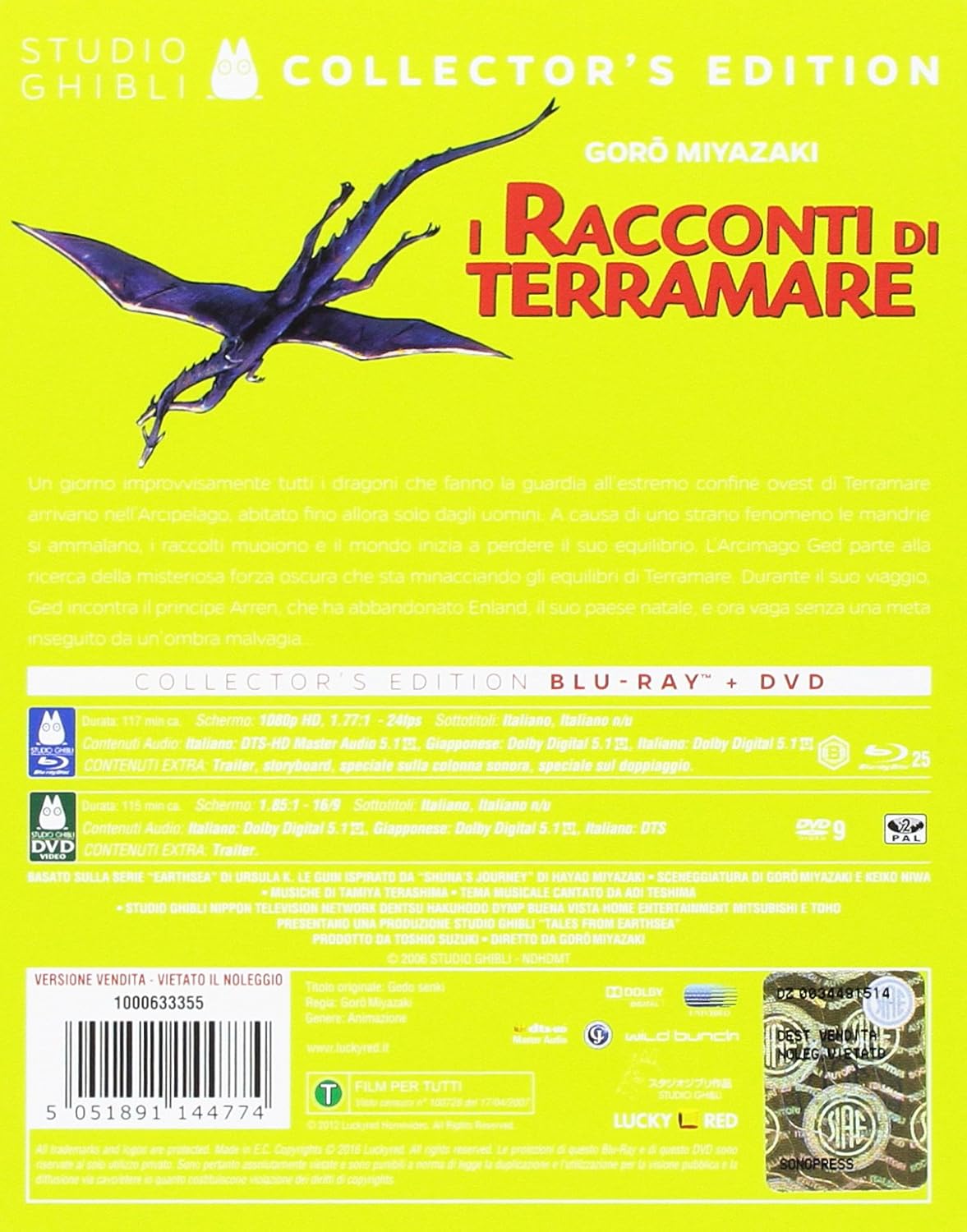 i racconti di terramare ltd steelbook Italian