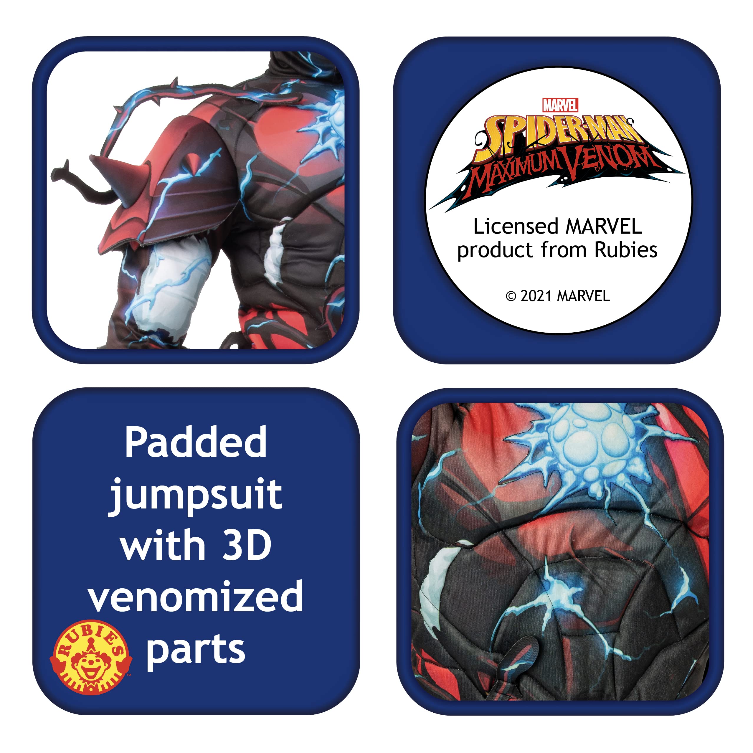 Rubie's Oficjalny kostium Disney Marvel Venomized Iron Man dla dzieci, Halloween Venom