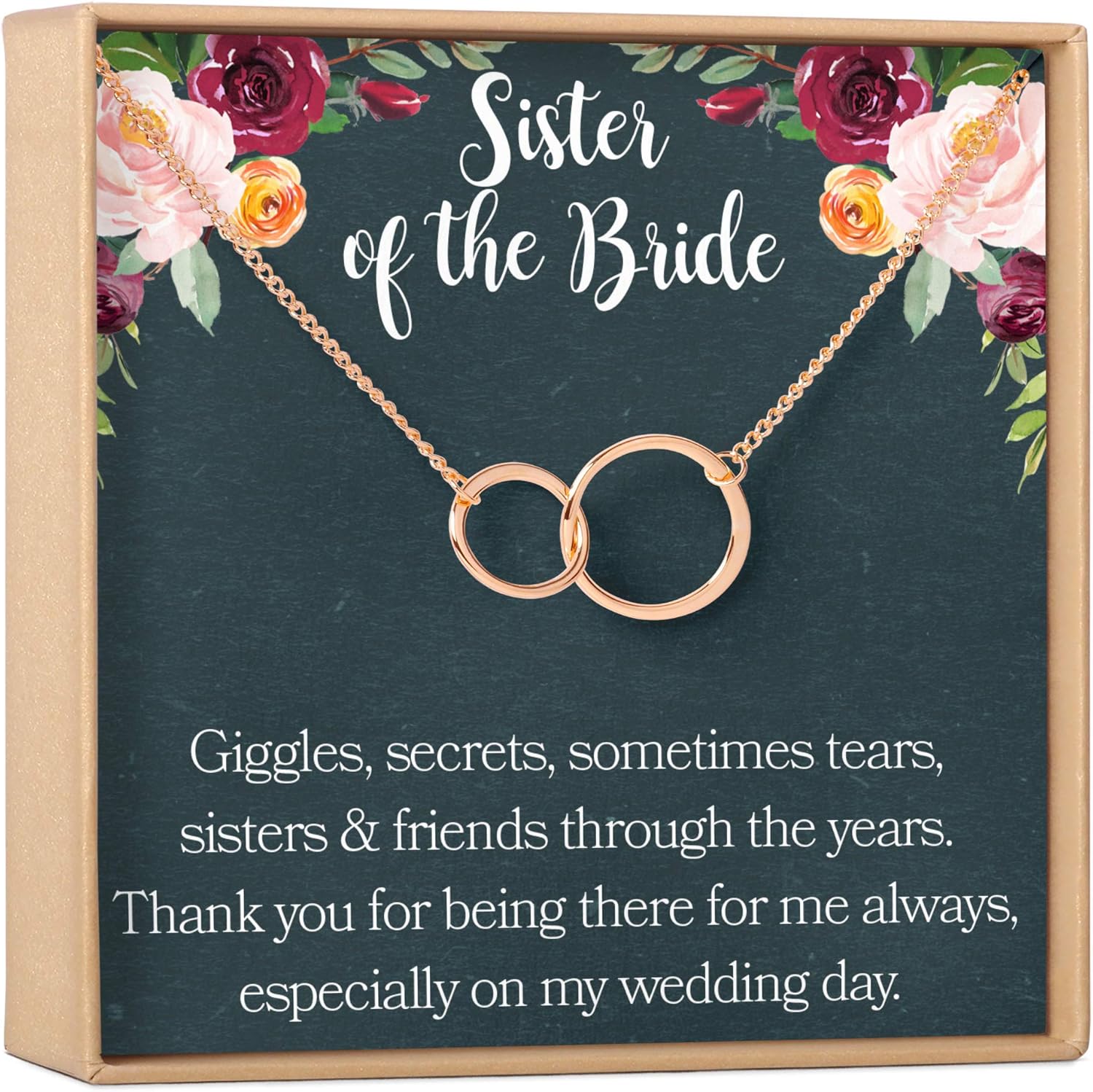 Dear Ava Necklace Gift For Women and Girls - Adjustable Modern Jewelry Pendant Love Gifting Idea for Her with Heartfelt Card - Long Distance Gifts for Your Loving Ones