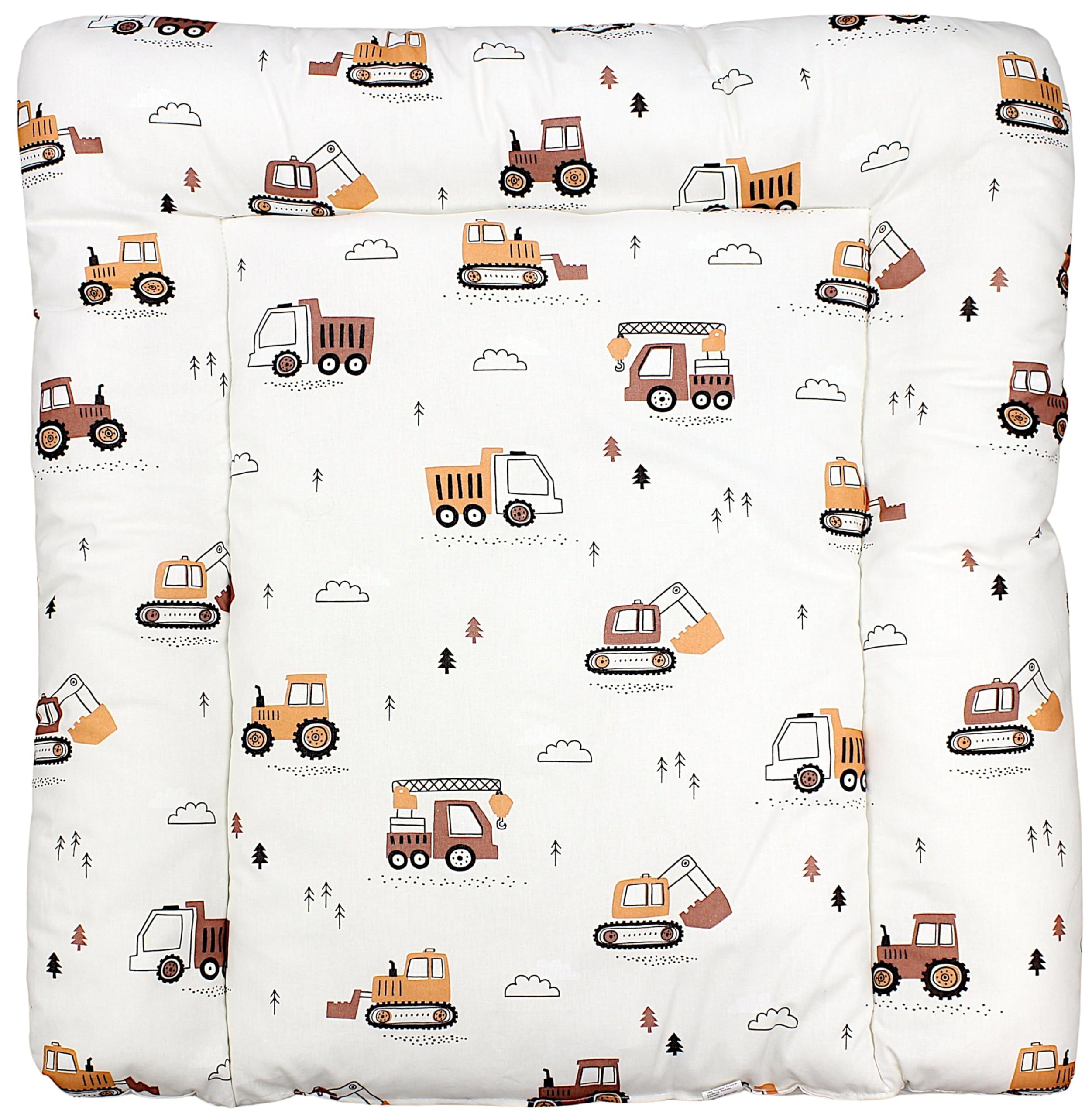 TupTam Colchón para Cambiador para Bebés Niños y Niñas, Safari/León/Marrón/Hojas/Verde, 70 x 50 cm — view 16