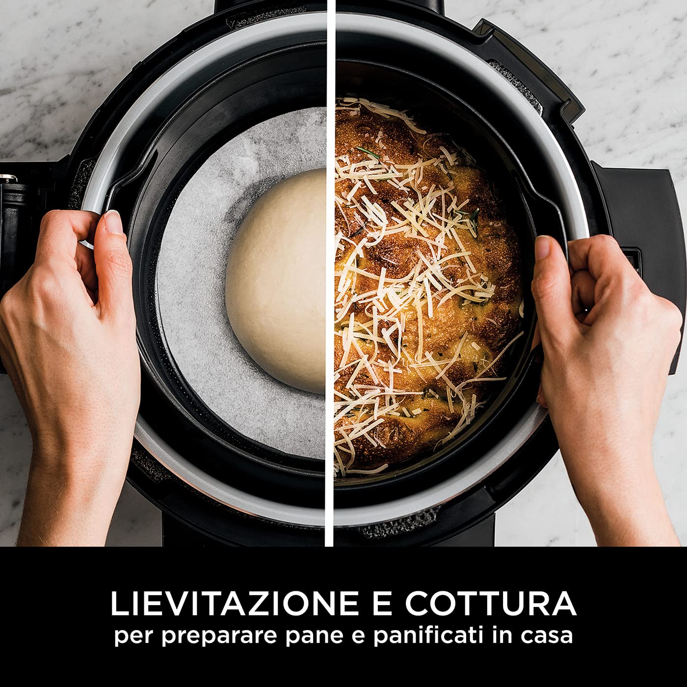 Ninja Foodi MAX Multicooker con Coperchio SmartLid, 12 Funzioni, Cottura Intelligente, 7.5L, Pentola a Pressione, Friggitrice ad Aria, Cottura a Vapore, e Cottura Lenta, Rame/Nero, OL650EUCP