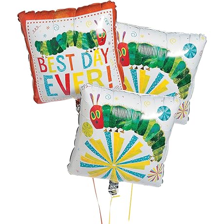 Hungry Caterpillar Mylar Balloons - Perfect Party Decorations