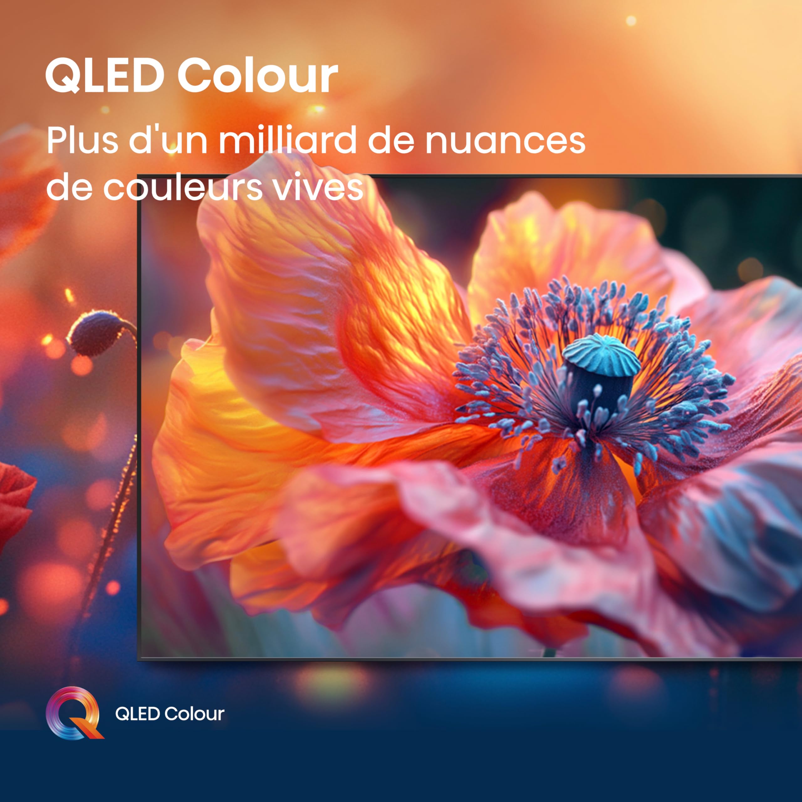 Hisense Smart TV 55 Pouces 55E7NQ QLED 4K UHD Téléviseur, Dolby Vision Atmos, Mode Sport IA MEMC, HDR, VIDAA avec Youtube, Netflix, Disney+, Canal +, Commande vocale Alexa